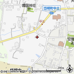 熊本県玉名市岱明町中土838周辺の地図