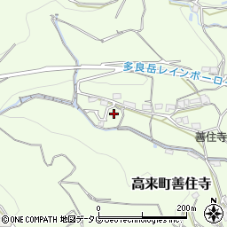 長崎県諫早市高来町善住寺377周辺の地図