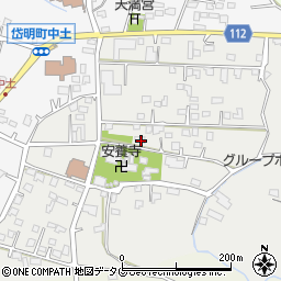 熊本県玉名市岱明町山下113周辺の地図