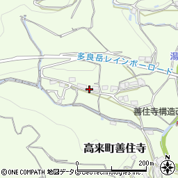 長崎県諫早市高来町善住寺362周辺の地図