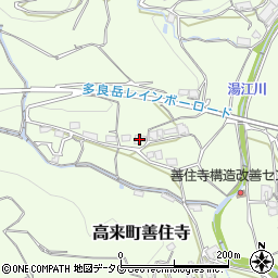 長崎県諫早市高来町善住寺349周辺の地図