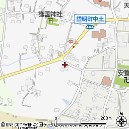 熊本県玉名市岱明町中土938周辺の地図