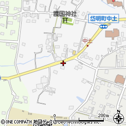 熊本県玉名市岱明町中土875周辺の地図