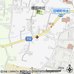 熊本県玉名市岱明町中土875周辺の地図