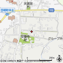 熊本県玉名市岱明町山下112周辺の地図