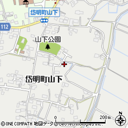 熊本県玉名市岱明町山下363周辺の地図