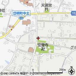 熊本県玉名市岱明町山下115周辺の地図