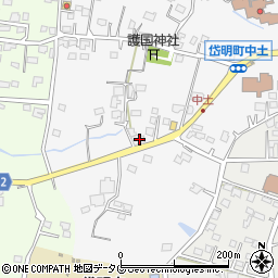 熊本県玉名市岱明町中土955周辺の地図