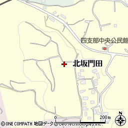 熊本県玉名市北坂門田周辺の地図