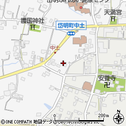 熊本県玉名市岱明町中土941-1周辺の地図