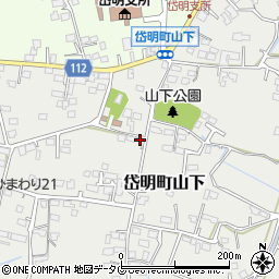 熊本県玉名市岱明町山下221周辺の地図