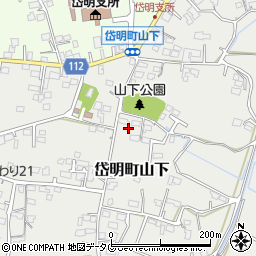 熊本県玉名市岱明町山下281-4周辺の地図