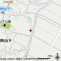 熊本県玉名市岱明町山下409-1周辺の地図