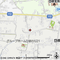 熊本県玉名市岱明町山下187周辺の地図