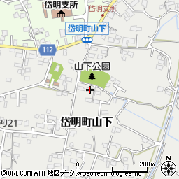 熊本県玉名市岱明町山下283-2周辺の地図