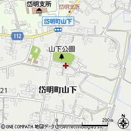 熊本県玉名市岱明町山下284周辺の地図