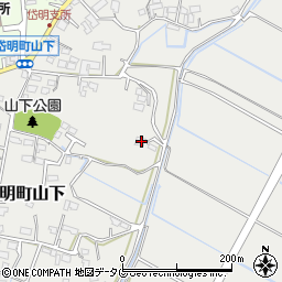 熊本県玉名市岱明町山下407周辺の地図