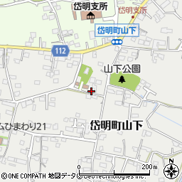 熊本県玉名市岱明町山下218-2周辺の地図