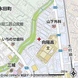 長崎県大村市西三城町291周辺の地図