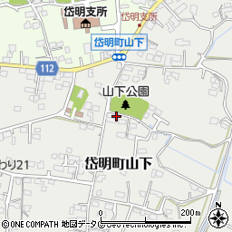 熊本県玉名市岱明町山下282周辺の地図