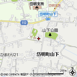熊本県玉名市岱明町山下218周辺の地図