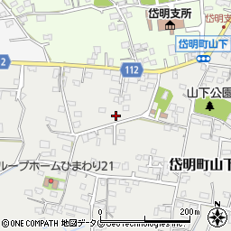 熊本県玉名市岱明町山下周辺の地図