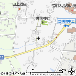 熊本県玉名市岱明町中土957周辺の地図