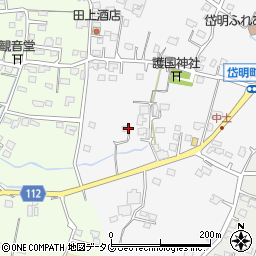 熊本県玉名市岱明町中土839周辺の地図