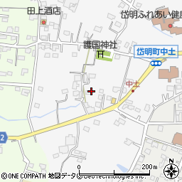 熊本県玉名市岱明町中土952周辺の地図