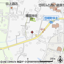 熊本県玉名市岱明町中土950-9周辺の地図