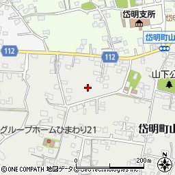 熊本県玉名市岱明町山下196周辺の地図