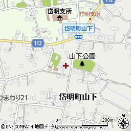 熊本県玉名市岱明町山下219周辺の地図