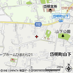 熊本県玉名市岱明町山下200周辺の地図