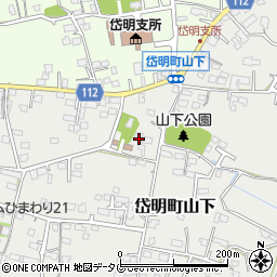 熊本県玉名市岱明町山下217周辺の地図