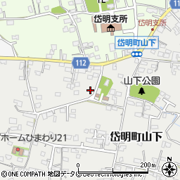 熊本県玉名市岱明町山下208周辺の地図