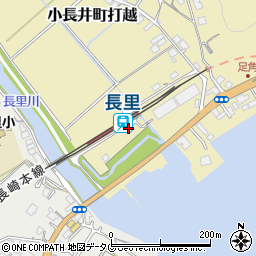 長里駅周辺の地図