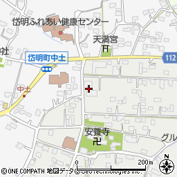 熊本県玉名市岱明町山下79周辺の地図