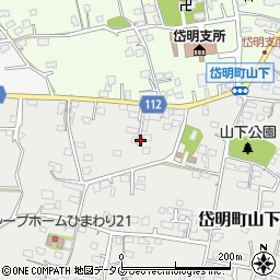 熊本県玉名市岱明町山下202周辺の地図