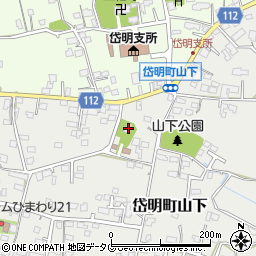 熊本県玉名市岱明町山下209周辺の地図