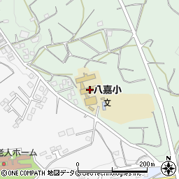 玉名市立八嘉小学校周辺の地図