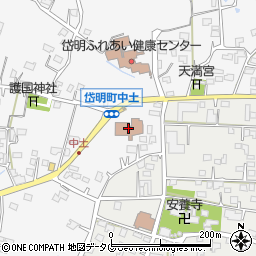 熊本県玉名市岱明町中土980-1周辺の地図