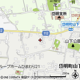 熊本県玉名市岱明町山下203周辺の地図