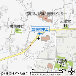 熊本県玉名市岱明町中土974周辺の地図