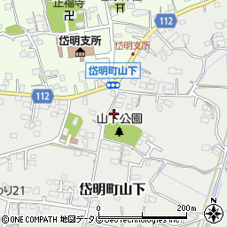 熊本県玉名市岱明町山下373周辺の地図