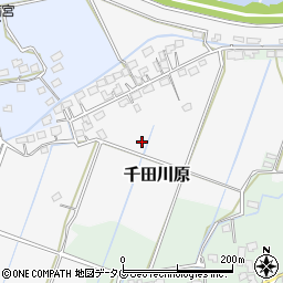 熊本県玉名市千田川原周辺の地図