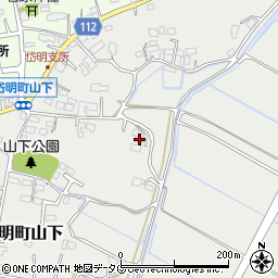 熊本県玉名市岱明町山下414周辺の地図