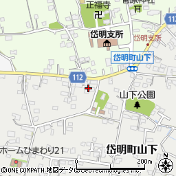 熊本県玉名市岱明町山下206周辺の地図