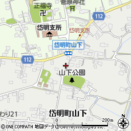 熊本県玉名市岱明町山下371周辺の地図