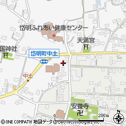 熊本県玉名市岱明町中土986-2周辺の地図