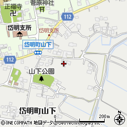 熊本県玉名市岱明町山下380周辺の地図